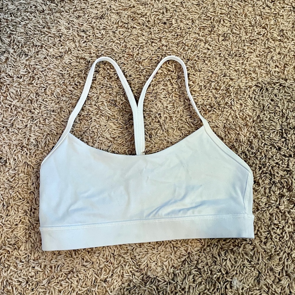 White LuLuLemon Bra Size 6